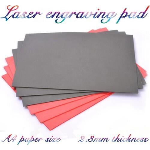 A4 Laser Rubber Sheet 2.3mm for Printing Engraving Sealer Stamp DIY Craft cut by laser engraver to make stamp rubber plate