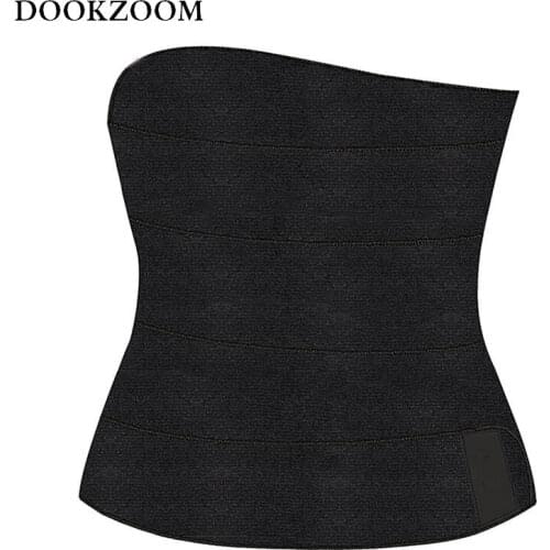 Modeling Strap Sauna Suit Waist Trainer Sweat Slimming Sheath Belly Belt Support Waist Trimmer Body Shapewear Girdle One Size