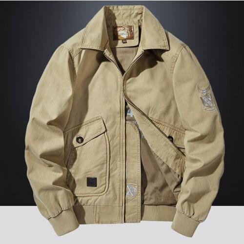 2021 New Mens Autumn Winter Jackets Coat Casual Solid Color Lapel Jacket Male Fashion Zipper Long Sleeve Mens Outdoor Coats