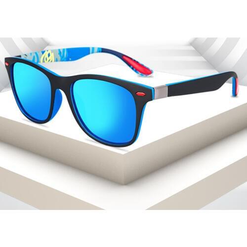 ASUOP 2019 new polarized sunglasses UV400 men and women sunglasses square frame fashion rice nail brand sports driving glasses