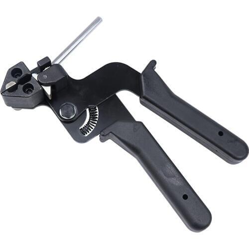 Width 12mm thickness 0.3mm Tighten stainless Steel Cable Tie Gun with Cutter Fasten Tool plier bundle for Crop