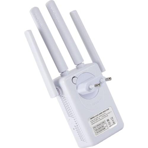 New Wifi Repeater 2.4Ghz 300Mbps WiFi Extender Signal Booster WiFi Range Extender Wireless Wifi Relay Signal Amplifier White