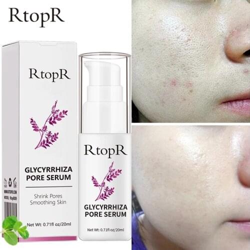 RtopR Glycyrrhiza Face Pore Repair Serum Collagen Face Anti Wrinkle Whitening Cream Oil Control Hydrating Effective Shrink Pores