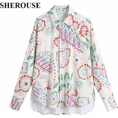Женские модные рубашки Sherouse China At AliExpress