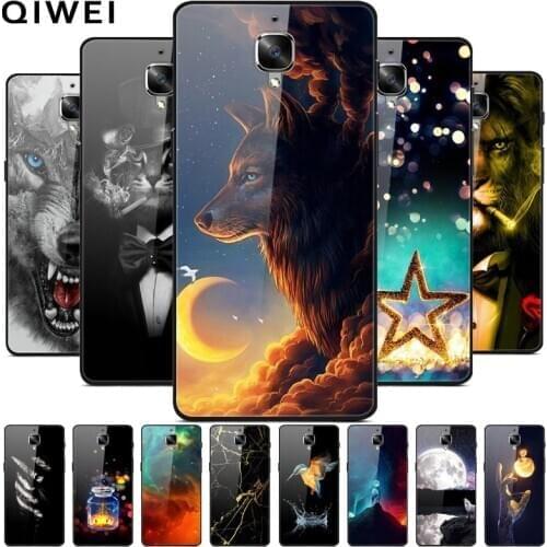 For Oneplus 3T Case Silicon Bumper Tempered Glass Hard PC Back Cover For One Plus 3 / 3T Phone Cases For Oneplus3T oneplus3 T