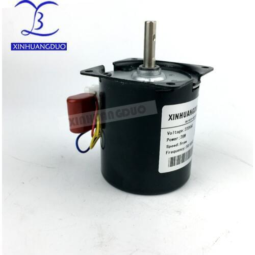 68KTYZ 220V 28W Permanent Magnetic Electric Synchronous Motor Gear 50Hz 2.5rpm 5rpm 10rpm 15rpm 20rpm to 100rpm