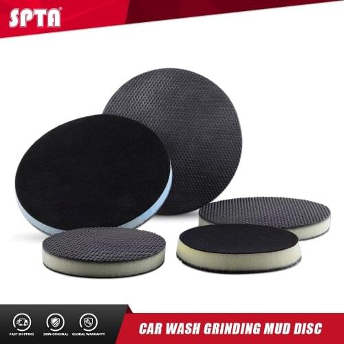 SPTA 6" 150mm Polisher Clay Disc Clay Bar Wipe Foam Pad DA Polisher Pad For Car Polishing Detailing Novel Tool Detailing Kit 1Pc