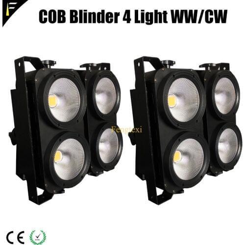 LED COB x 4 WW/CW Warm/Cold 3200k/5600k 2in1 Splice 4-Light Blinder Backdrop Light For Stage/Theater Background Lighting