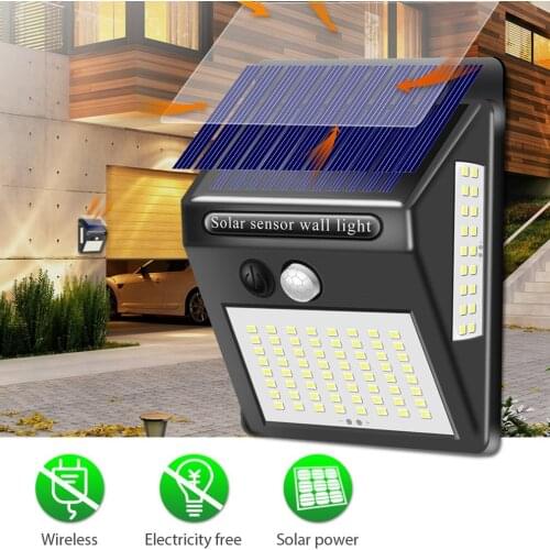 Outdoor Solar Light Wall Lamp 20/30/100/150 LED Waterproof PIR Motion Sensor detector light Yard Street Light presence detector