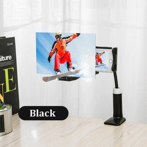 14 Inch 3D Screen Phone Amplifier Universal Magnifying 360 Rotating Flexible Long Arm Lazy Mobile Phone Holder 60cm Desk Stand