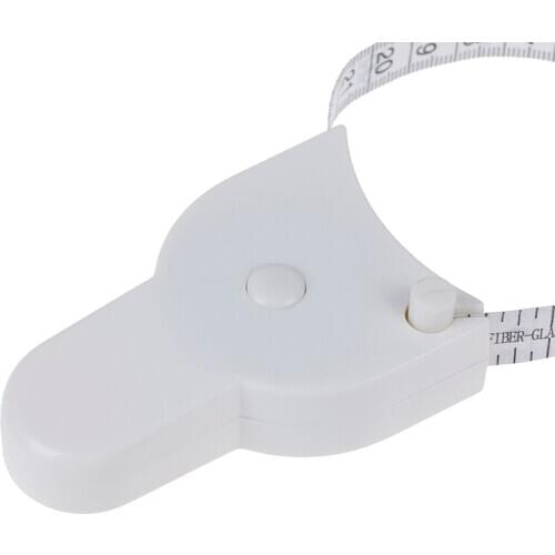 2Pcs/Set White PVC Body Fat Caliper Measure Tape Tester Fitness For Lose Weight For Portable Fitness Equipmnet