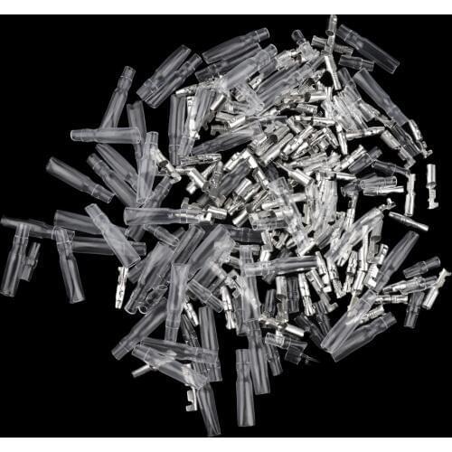 200 Pieces Bullet Connector 3.9mm Male and Female Socket Classic Terminals