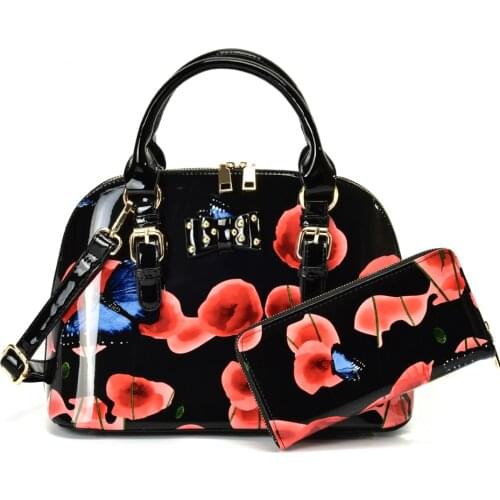2021 Elegant Style Ladies Fashion Handbags Women Bag For Famale Floral Printing Sell Top-Handle With Wallet Mothers Gift/VK5620