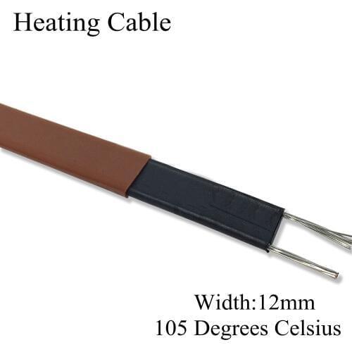 230V 12mm 105C Anti-freeze frost protection self regulating heating cable electric copper wire heater cable for water pipe/roof