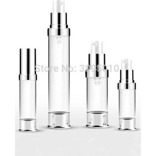 5ml 10ml 15ml 30ml Travel Mini Refillable Empty Atomizer Perfume Bottle Pump Spray Case airless pump cosmetic containers F905