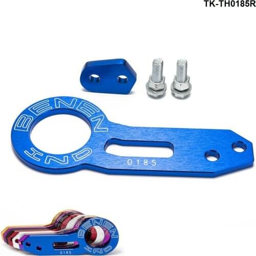 Anodized Universal Rear Tow Hook Billet Aluminum Towing Kit For jdm Racing TK-TH0185R