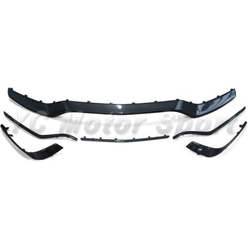 Car Accessories Carbon Fiber Front Lip Fit For 2015-2016 MB W205 C63 OEM Front Bumper Middle upper Insert lip
