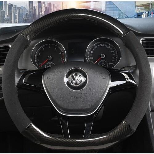Car Steering Wheel Cover D Shape Soft Short plush Winter For Nissan Qashqai J11 X-trail T32 For Kia Sportage Optima GOLF 7 2015