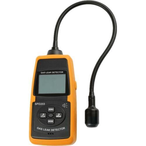 Natural Gas Leak Detector LCD Methane Combustible Gas Leak Analyzer Gauge Range: 0~10000ppm 0~20%LEL Acousto-optic Alarming