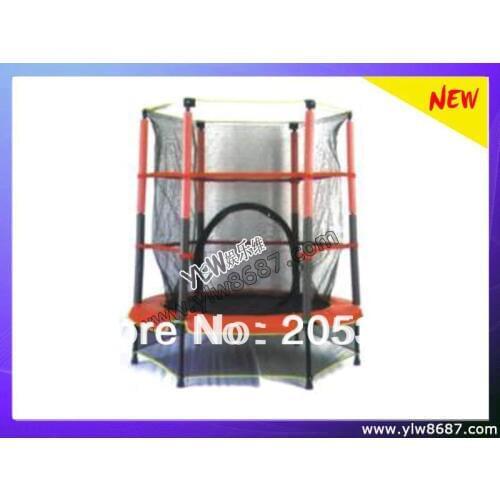 Kids mini trampoline bed with safety net