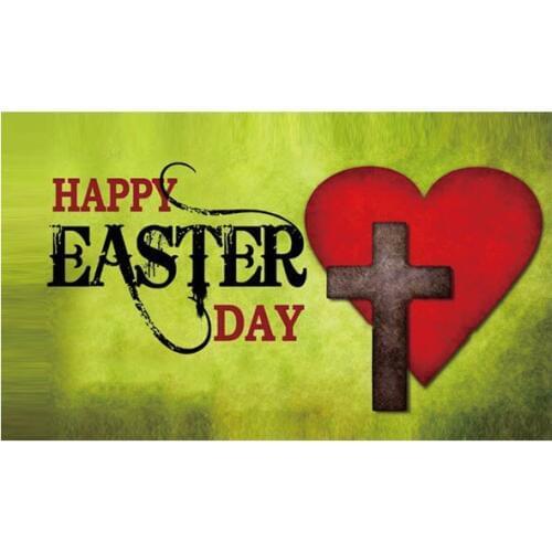 Happy easter Flag 3*5 ft 90*150 cm 100 d polyester Flying