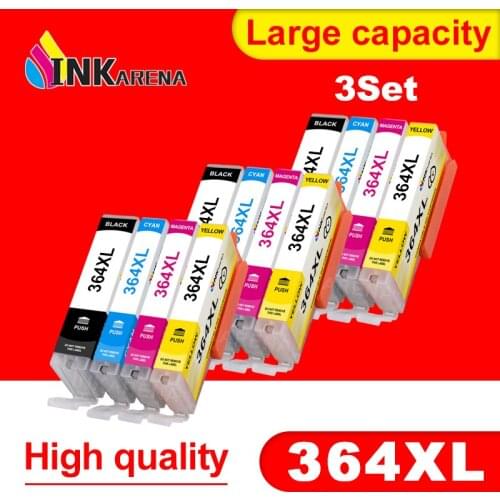 INKARENA Compatible 364XL 364 XL Black Color Ink Cartridge for HP Photosmart 6525 7510 7515 7520 B010a B110a B110c B110e B111a