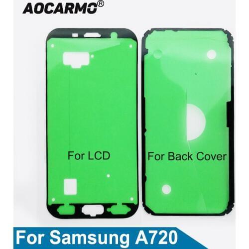 Aocarmo LCD Display Screen Adhesive Back Battery Cover Sticker Glue Tape For Samsung Galaxy A720 A720F A7 2017