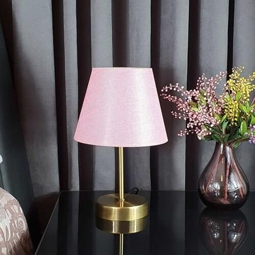 Bysay Sun Metal Floor Standing Lamp Shade Table Lamp Tumbled Pink