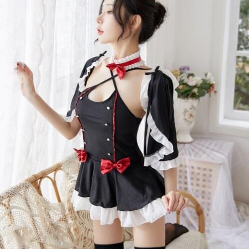 New Sexy Women Maid Uniform Skirt Erotic Cosplay Porno Dress Sex Play Costume Erotische Japanese Maidservant Naughty Lingerie