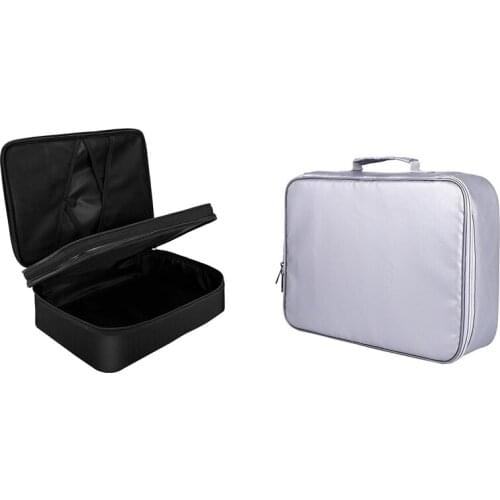 Fireproof Waterproof Document Bag, 4-Layer Storage Bag Set with Code Lock, for A4 / A5 Files Passport