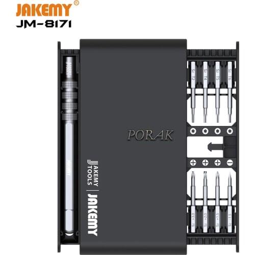 Original JAKEMY JM-8171 Screwdriver Kit Precision Magnetic Bit Screw Driver for iPhone Electronic Smartphone Repair Tools Se