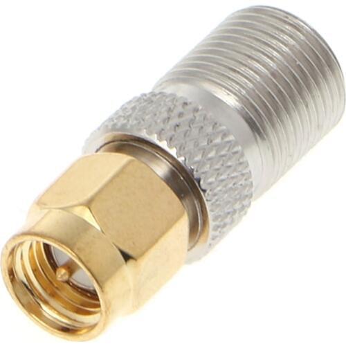 OOTDTY SMA Female To Type F Female Plug Straight RF Coaxial Adapter Connector Converter