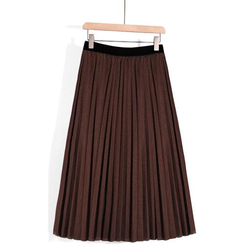 Qooth Women's Pleated Skirts