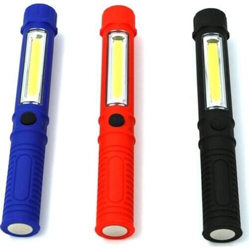 Super Bright Multifunction Portable COB LED Flashlight Work Light LED Pocket Pen Torch light Mini Camping Light Lamp With Clip