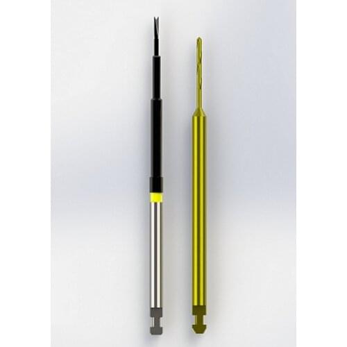 Titanium Coated Broken Screw Drilling Drill Dental Drill And Remover 2 pcs