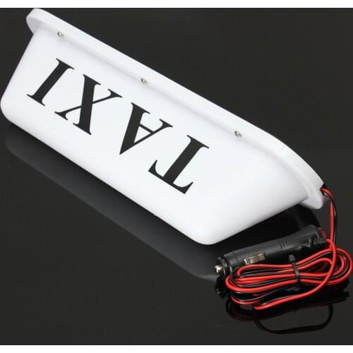 Universal 12V Car Truck Taxi Cab Sign Roof Dome LED Light Lamp Shell Magnetic Base with Cigarette Lighter Socket