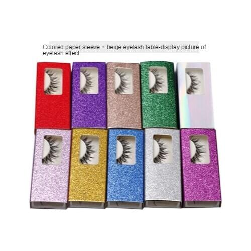 Wholesale 50pcs Packing box for eyelash blank eyelashes package Multicolor paper box Eyelashes DIYflash packing box makeup