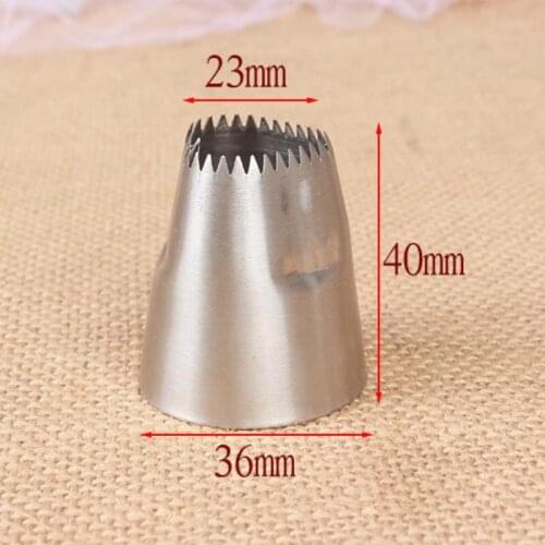 Heart Shaped Butter Decorating nozzle 304 stainless steel cream kitchen utensile Cake Baking Tool Large