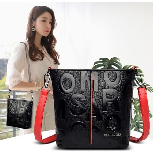 Large Capacity Retro Bucket bag Ladies Bag Leather Woman Handbag Hot Selling Designer Totes Women Bag Large Brand Bags Luxury