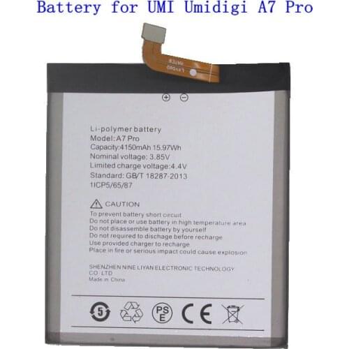 10pcs /lot 4150mAh 15.97Wh F2 Mobile Phone Replacement Battery For UMI Umidigi A7 Pro A7Pro Batteries