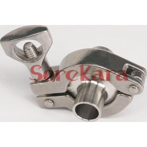 0.5" Tri Clamp x 16mm Pipe OD SUS304 Sanitary Tri-Clover Union Set Homebrew