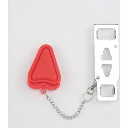 1pc Security Door Lock Portable Door Locker Anti Theft Security Privacy Hotel Home Apartment College Additional Safety Lock