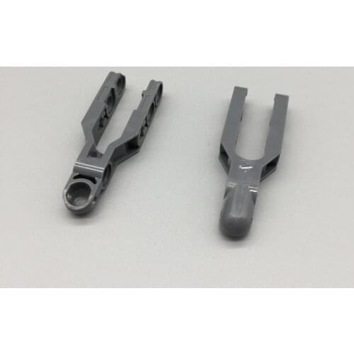 10 pieces / unids / batch of technical guidance arm 5.5x2, a set of charred bricks with round tow ball and mechanical MOC 57515