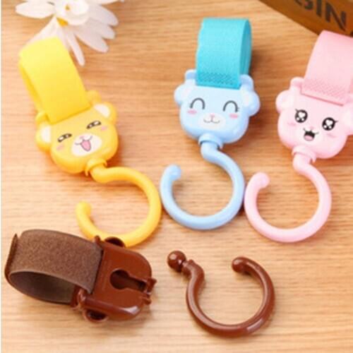 2pcs Velcro Hook Cute Animal Shape Multi-functional Hook Can Rotate 360 Degrees Car Hanger Organizer Holder