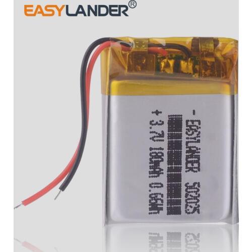 5pcs/Lot 3.7V lithium polymer battery 052025 502025 180mah MP3 MP4 MP5 video recorder Junsun 7810G pro dvr advocam recorder
