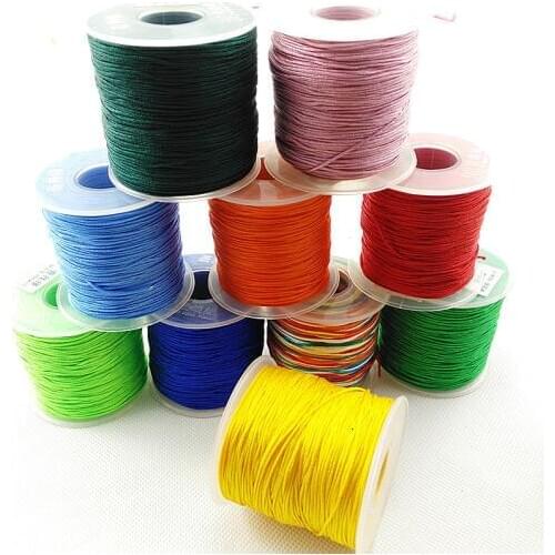100 meters/roll 0.8mm Cotton Rope Craft Decorative Twisted Cord Rope For Handmade Decoration DIY Lanyard Ficelles
