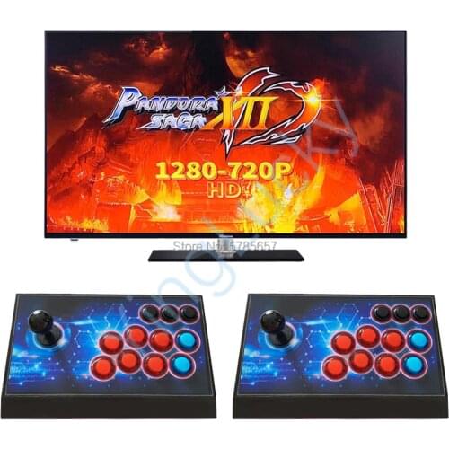 3D Pandora Saga XII box 3188 in 1 arcade 2 players console kit zero delay joystick LED button controller HD video game machine