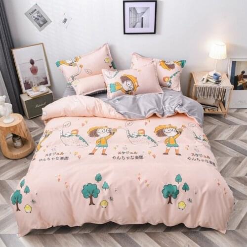 UPzo-People Series Polyester Bedding Set Duvet Cover Set Double Bed Sets Promotion Queen Size Comforter Sets Bedding and Covers