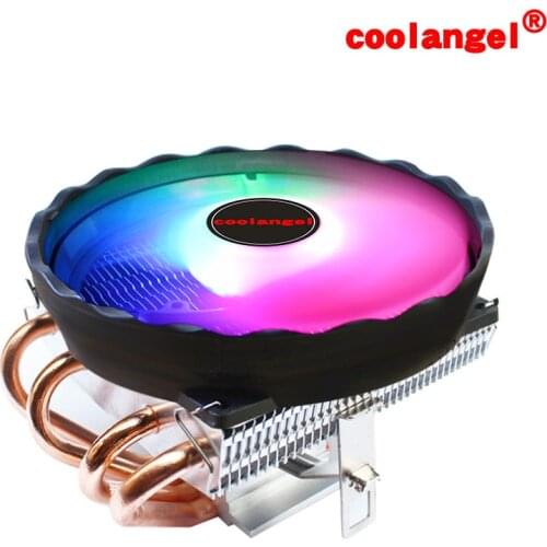 4 Heatpipes CPU Radiator Cooler 120mm RGB Low Profile Fan PWM 4PIN LGA 775 1155 1150 1151 1200 1366 2011 X79 X99 AM4 Ventilador