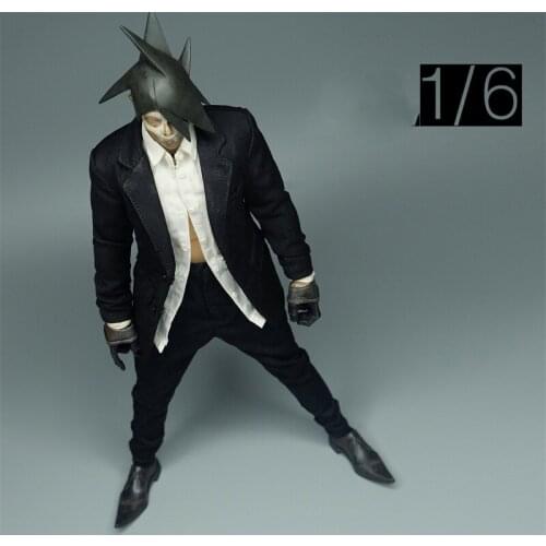 Best Sell Scale 1/6th 3ATOYS Casual Black Suit Coat Pants Trousers Model For Usual 12inch Doll Action Collectable